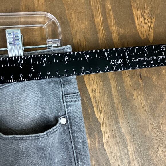 Athleta Womens Jeans Gray Denim Sculptek Mid Rise Slim Stretch 8 - Picture 7 of 12